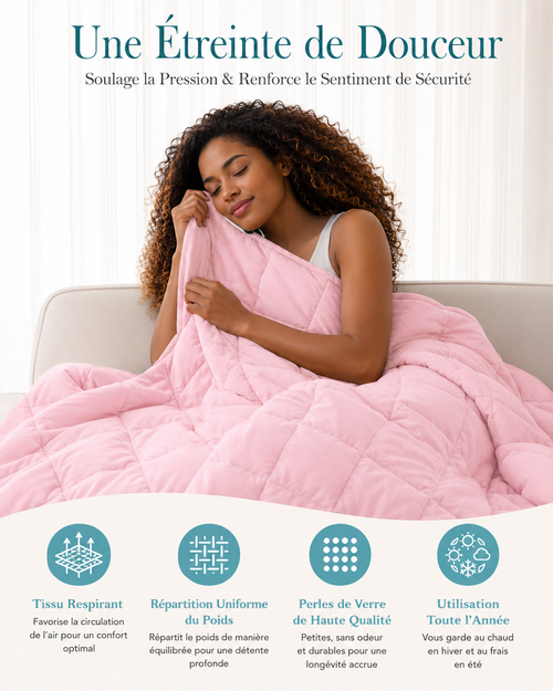 Couverture Lestée   |  Rose